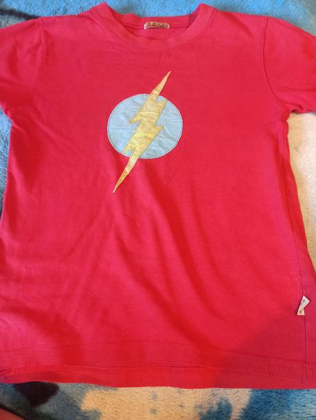 Tričko, červené 128/134, nosrne, 128