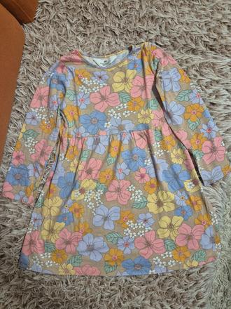 Šaty s dlhým rukávom, h&m,122