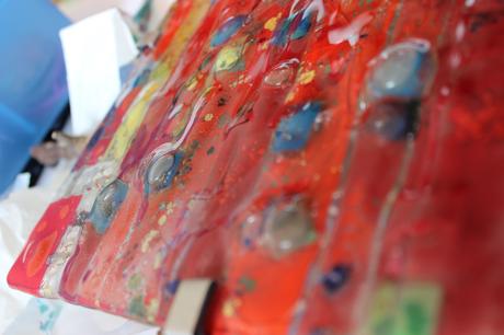 Škandinávsky obraz, umelecký, ručne robený,