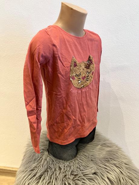 Dievčenské tričko s flitrami (116), sinsay,116