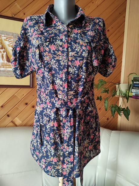 Predĺžená košeľa / košeľové šaty, veľ. s-m, stradivarius,s