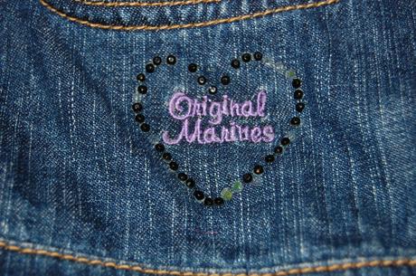 Riflová šatová sukienka., original marines,104