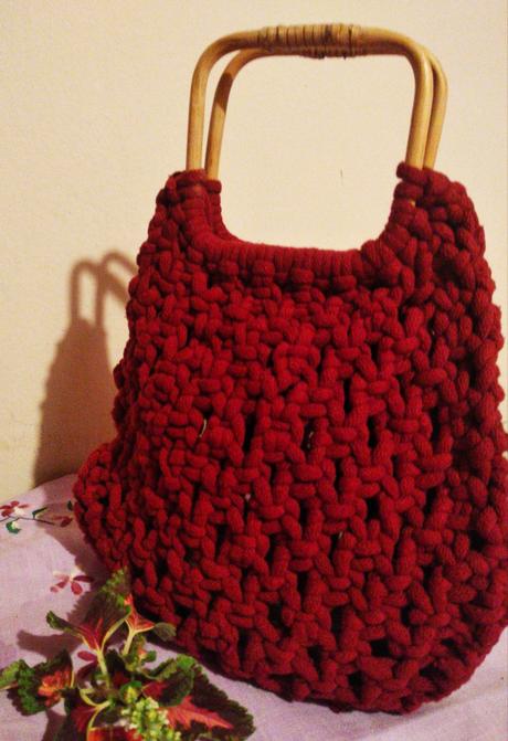 Hand made macrame kabelka, 