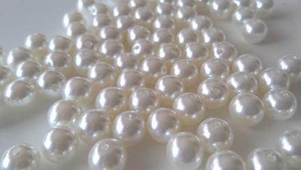 Perličky 10 mm ivory, 