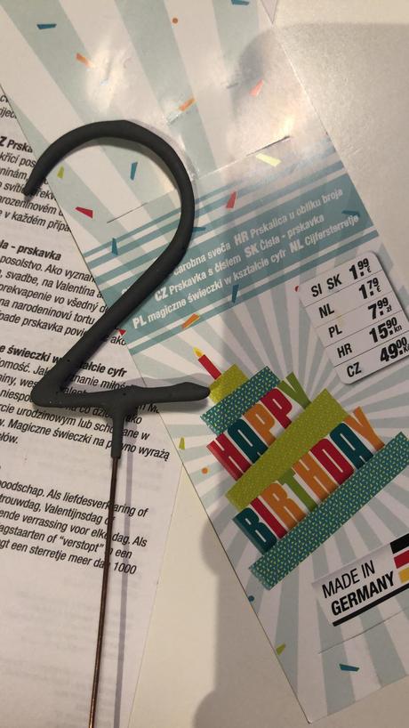 Prskavka s cislom "2", 