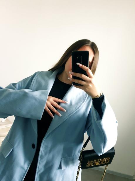 Modrý kabátik xl, xl