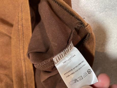 Boxy oversized tricko nouu tehlovo hnede, 122