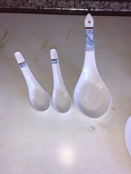 Porcelanove lyzicky a mištičky na slane, sladke, 