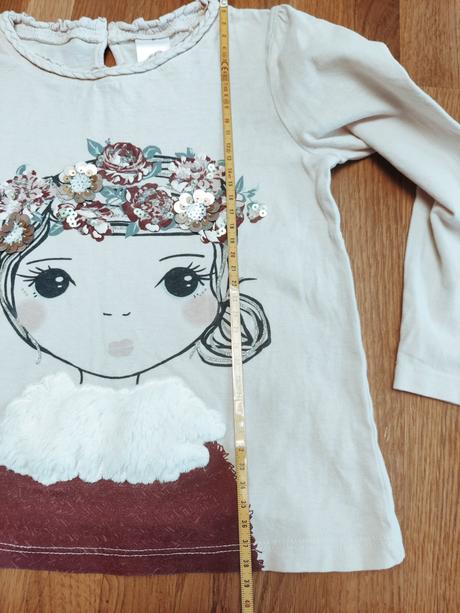 Tričko dlhý rukáv, palomino,110