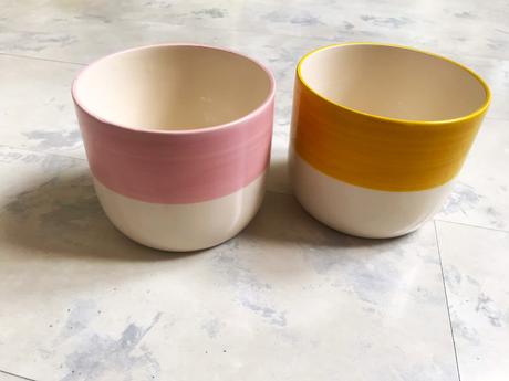 Keramické črepníky 2 ks,