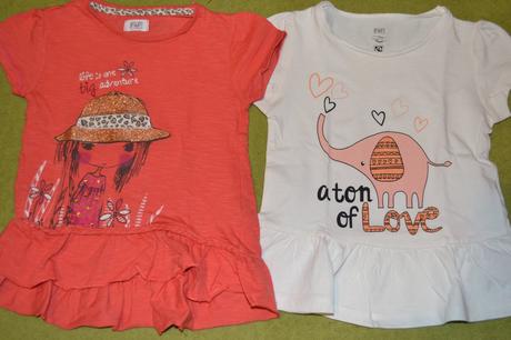 Tričká s krátkym rukávom-tuničky, f&f,98