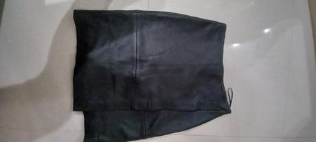 Kožená sukna, mango,34