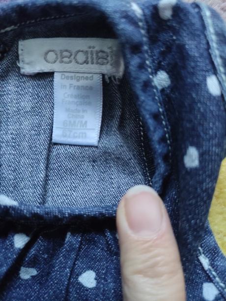 Šaty riflové na 6 mesiacov, obaibi,68