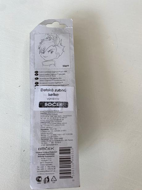 Detská zubná kefka,