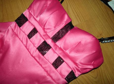 Ružové šaty na ramienká, xs