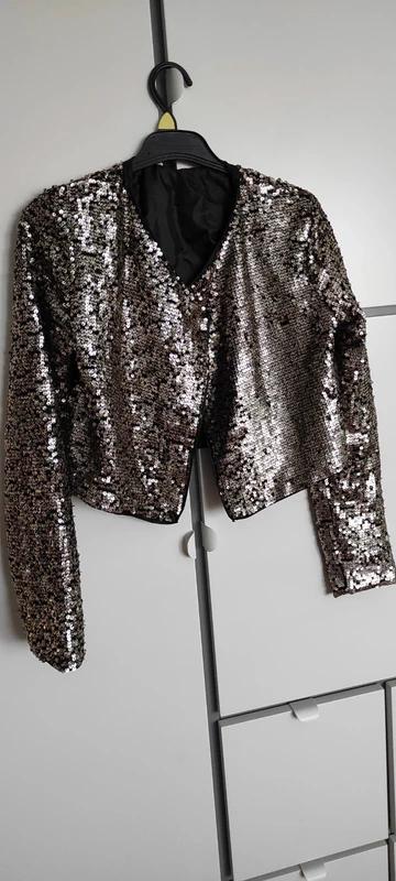 Dievčenské trblietavé sako/blazer, lindex,158