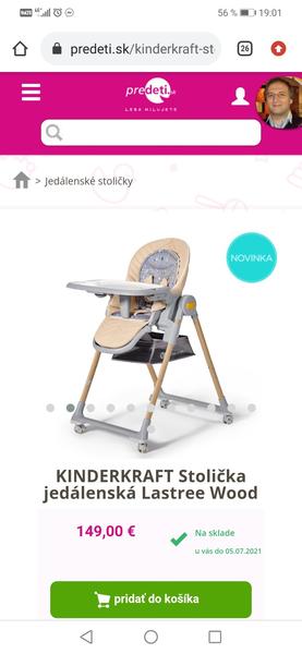 Detská jedálenská stolička Chicco Polly Magic Relax, Kinderkraft Lastree verzus New Baby Minty Fox