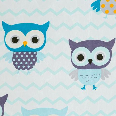 Záves 140x250 merry sovičky modrá - skladom,348126,