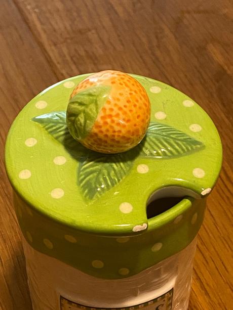 Pomaranč - nádoba / dóza na džem s vrchnákom,