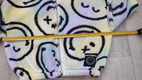 Plyšová mikina smiley world, h&m,146