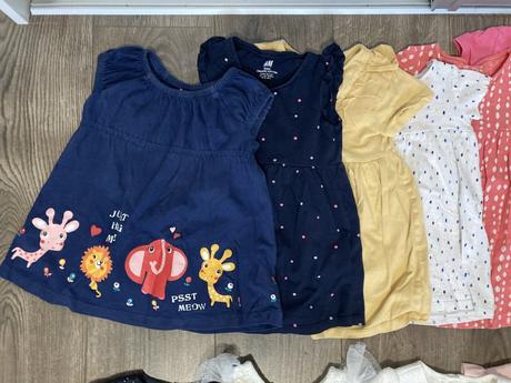 Balík oblečenia dievča 62-92 vyše 50 kusov, 68–80