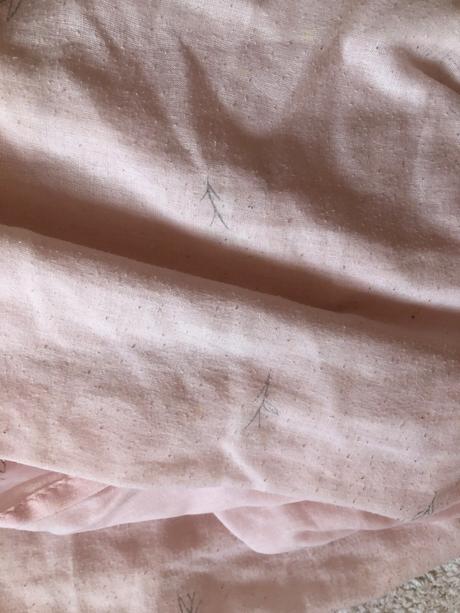 Bledoružová kvetovaná bavlnená plachta s gumou, šírka (cm): 180,dĺžka (cm): 200