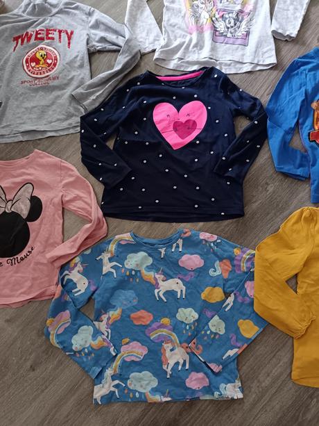 Tričká dlhý rukáv veľkosť 122, 122