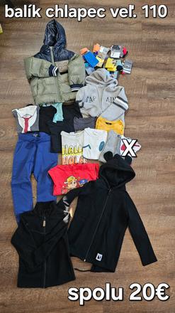 Balík chlapec 110, 104–116