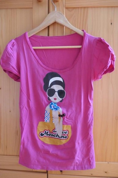 Love moschino damske krasne kvalitne tricko s/m, moschino,s