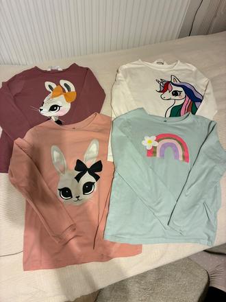 Tricka s dlhym rukavom, h&m,134