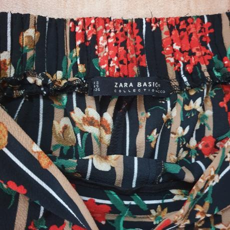 Nohavice letné dámske kvetované zara, zara,s