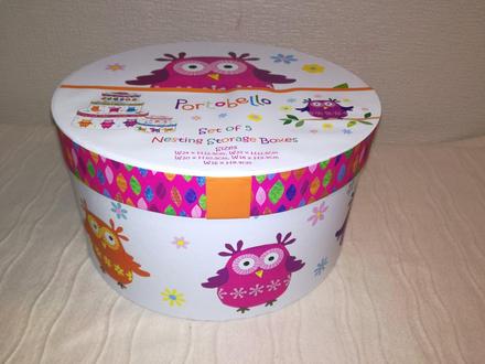 Sada okruhlych uloznych boxov x5, 