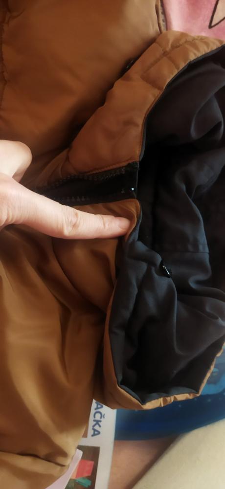 Zimná vetrovka nenosena obojstranná chlapec/dievca, lusa,128