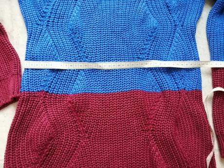 Pletené šaty v40-42, bavlna-akryl, 40