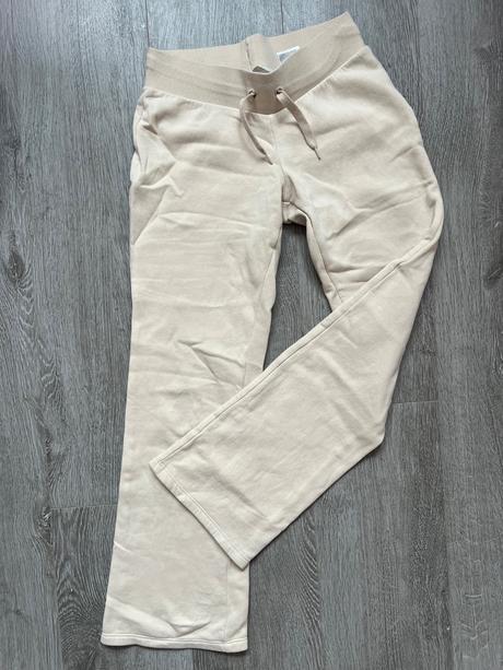 Bezove siroke teplaky, h&m,152