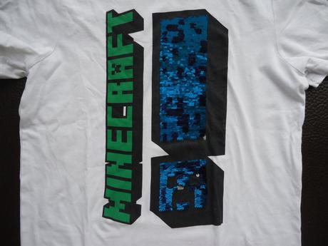 Minecraft tričko s flitrami vel.12-13r., f&f,158