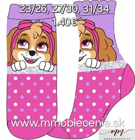Ponožky paw patrol, disney,23 - 34