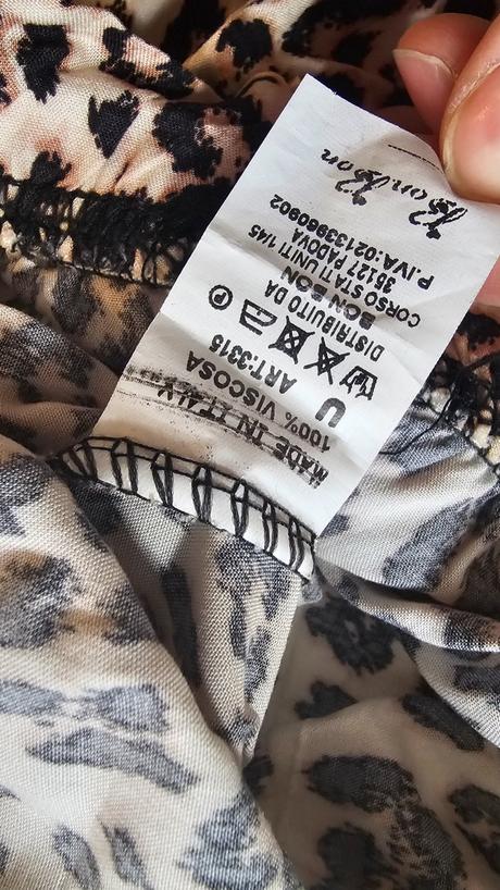 Široké leopardie nohavice v páse na gumu, m