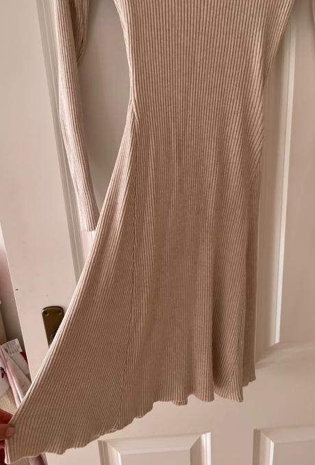 Krémové pleteninové šaty, tally weijl, m/38, tally weijl,m