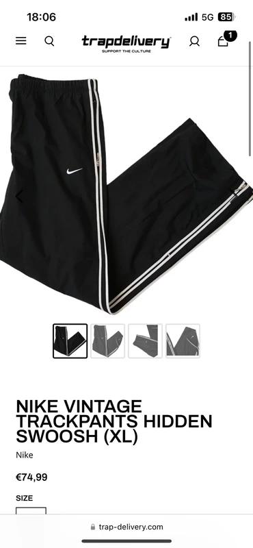 Ľahké čierne šuštiakové nohavice, zn. nike, xl, nike,xl