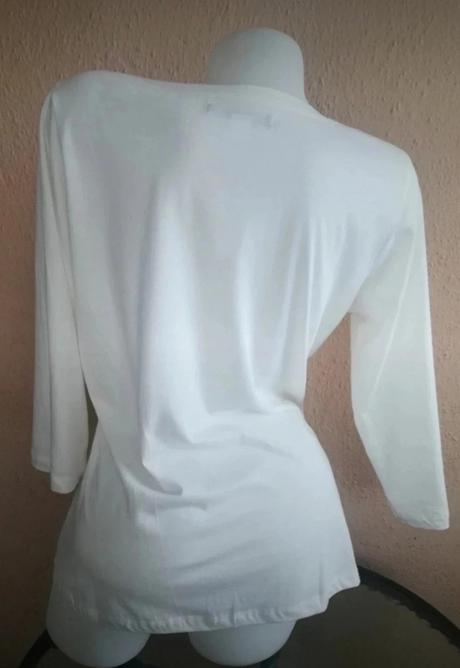 Top, tričko, maslovo-biele, s, xl, s / xl