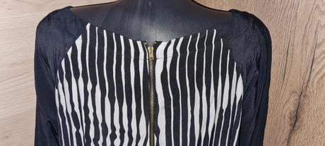 Čierna pásiková blúzka, george,48