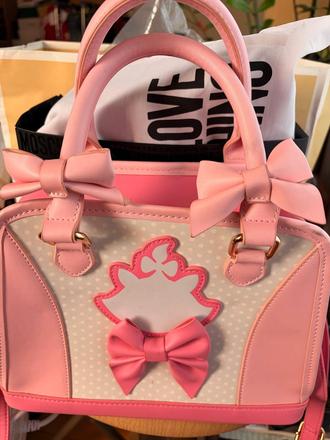 Nadherna kabelka marie ružová/biela od aristocats, 