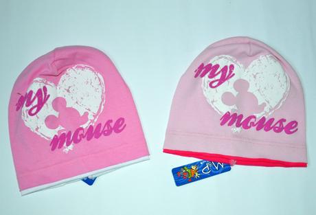 Detská bavlnená čiapočka minnie love, 50 - 158