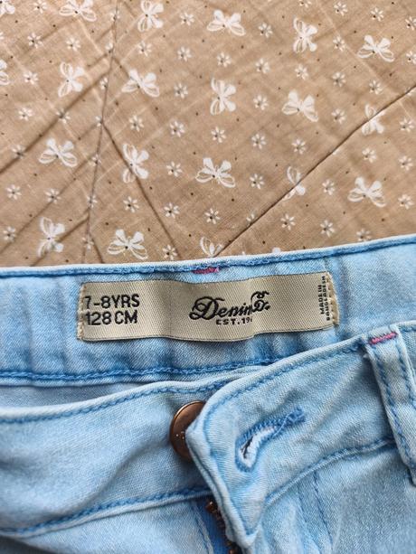 Dievčenské riflové kraťasy, denim co,128