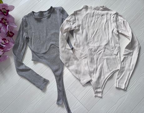 Zara - dvoje body s výrezom, zara,xs