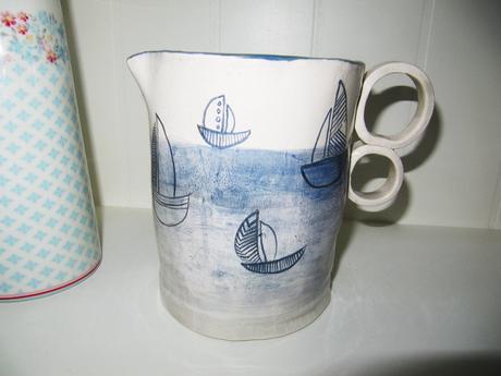 Džbán - námornícky, keramika, 