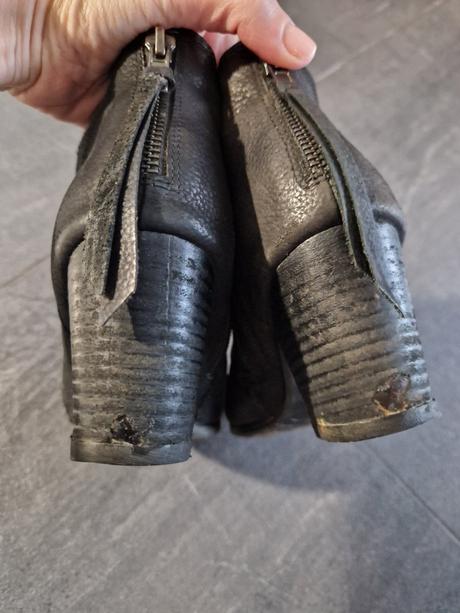 Kožené kotníkové topánky, 37