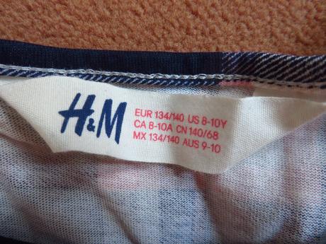 Letné dievčenské šaty - veľ. 134/140, h&m,134