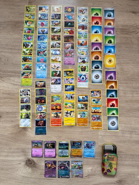 100 ks originál pokémon kariet - 3x ex karta,